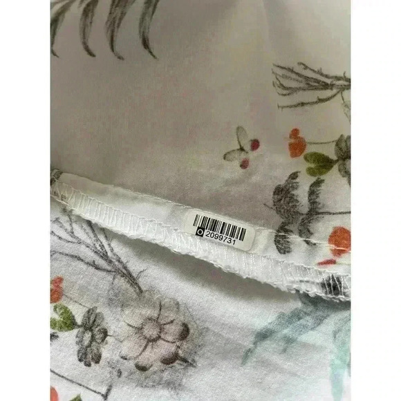 Poggianti 1958 3/4 Sleeve Button Down Shirt Size 2 Blouse Collared Top Italy - Picture 5 of 10